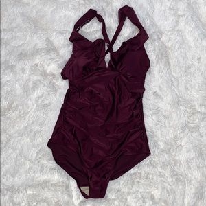 Burgundy Kona Sol swimsuit